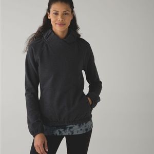 Lululemon After All Heathered Black Pullover Size 6